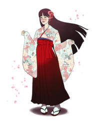 Rei in a Kimono